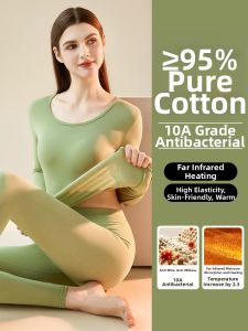 Thermal Underwear Set For Women Cotton Plus Size