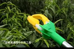 2-meter high altitude fruit picker apple picking peach picking pear picking pole fruit pulling device stainless steel pole fruit picker