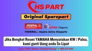 Pully Pulley Pulli Belakang Beat Scoopy Spacy Karbu KVY Original Federal Aspira Astra Otoparts
