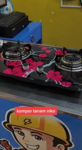 Kompor Niko Reflection Motif Sakura 2 Tungku Terbaru!!