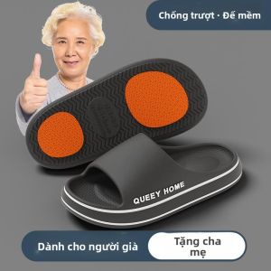 MONLEYTA | Dép đi trong nhà mùa hè chống trượt đế mềm thoáng khí cho nữ Dép đi trong nhà EVA thoải mái thoáng khí cho phụ nữ trung niên và cao tuổi