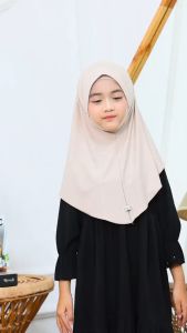 jilbab anak jersey dagu/ jilbab anak umur 1-5 tahun