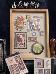 Mr.paper | Mr. Paper 18 Sheets/Pack Classical Museum Series Sticker Book European Style Die-cut Borders for DIY Journal Scrapbook Frame