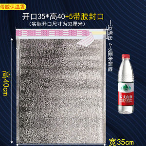 Disposable Aluminum Foil Thickening Thermal Bag Special Customized Barbecue Pizza Food Seafood Refrigerated Bag for Takeaway with Glue