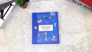 Sách Trò Chơi Xếp Hình Từ Tính Bằng Gỗ - Đồ Chơi Giáo Dục Phương Pháp Montessori Cho Trẻ Em 6-12 Tuổi Phát Triển Trí Thông Minh Dễ Mang Theo