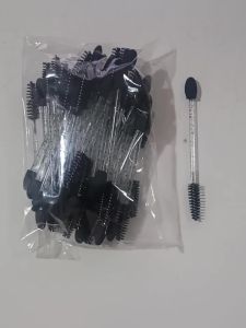 50PCS Dual-Head Multifunctional Makeup Brushes Disposable Eyelash Mascara Wands with Eyeshadow Sponge Applicators