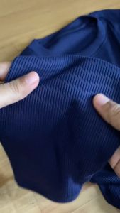 Kaos Polos Wanita Lengan Panjang Rib Knit Tebal Adem & Lembut