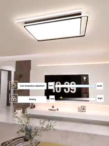 Lampu Plafon LED 72W lampu plafon minimalis Ceiling Lampu Lampu Plafon 3 Warna LED Modern Minimalis