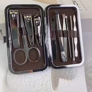 Gunting Kuku Set 7in1 Perawatan Kuku Manicure Pedicure Nail SET Stainless Steel Dpat Box Kotak Penyimpanan