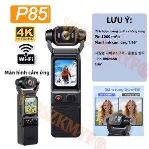 Camera Bỏ Túi Màn Hình Cảm Ứng 4K Ghi Hình An Ninh Di Động UHD Với WiFi Chân Máy Mini Chống Rung Camera Đeo Thân Cho Thể Thao Ngoài Trời Hành Động.
