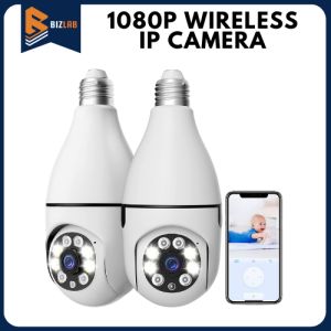 BIZLAB WiFi Security Camera w/ IP Camera & Motion Detection 1080P Wireless 2-way Talk WiFi Camera Home Surveillance CCTV