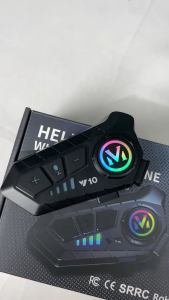 หูฟังบลูทูธหมวกกันน็อคตัดเสียงรบกวนอัจฉริยะ กันน้ำ IPX6 คุณภาพเสียงสูง แบตเตอรี่อึด ใช้งานได้ยาวนาน วิทยุติดต่อบลูทูธ ระยะสื่อสาร 300 เมตร