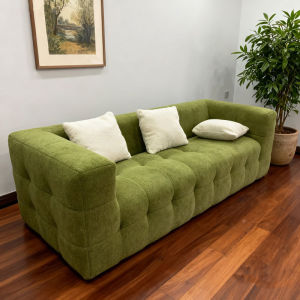 Nordic Pure Sponge Vacuum Compressed Sofa Cotton Candy Home Use Small Household Italian Famous Straight Row No Frame Sofa