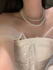 Layered Style Statement Clavicle Necklace