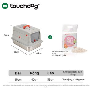 Touchdog | Nhà Vệ Sinh Mèo Kín Chống Nước Không Mùi