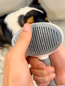 Sisir Anjing Kucing Kelinci Hamster Otomatis Sikat Grooming Perawatan Hewan Peliharaan
