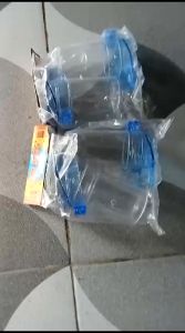 Cepuk Tabung Dispenser Kenari Dalam Cepuk Tabung Dispenser Kenari Luar Elite Song 1 Set 2 Pcs Tempat Pakan Makanan Minum Burung Kenari Lovebird DLL