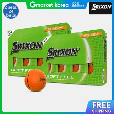Srixon | 2 Dozen (24 Balls) Dunlop Korea Genuine Srixon Soft Feel 14 Bright Golf Balls (Mens /Womens)