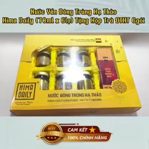 Nước uống Đông Trùng Hạ Thảo Tổ Yến Hima Daily (6 lọ x 70ml/lọ).
