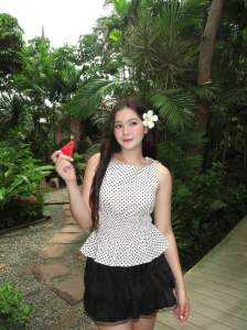 (พร้อมส่ง)Limnit.co - Pokadot top เสื้อเข้ารูปผูกโบว์ ช่วงปลายระบาย ลายจุดสุดฮิต ขนาดฟรีไซต์