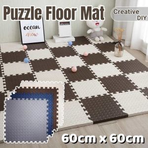 Square Puzzle Mat Foam Floor Mat EVA Splicing Baby Crawling Mat Anti-collision Sponge Floor Mat for Kids Bedroom Floor