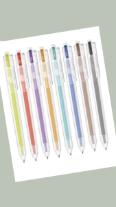 Colorlady - Bút gel màu Deli Ingelight G118-PK ngòi 0.5mm màu hồng bút bi nước viết chữ ghi chú trang trí sổ văn phòng