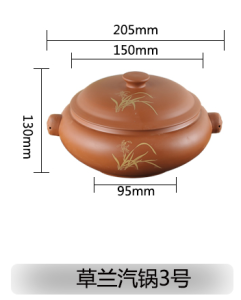 Yunnan Ceramic Stove Pot Chicken Steamer Soup Cooking Utensil Sand Pot Ceramic Stove Pot with Lid Kitchen Cooking Tools