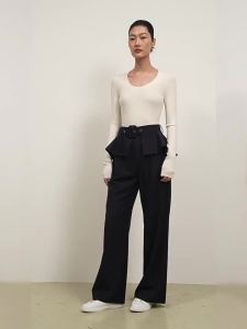 Summer U-neck Wool Underwear Sweater