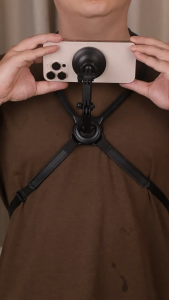 Neck Phone Mount Action Camera Magnetic Holder Silicone Chest Strap First-person Perspective Cycling Hiking GoPro DJI
