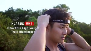 Đèn đội đầu siêu nhẹ KLARUS HM5 độ sáng 800 lumens tầm chiếu xa 103m 3 nguồn sáng chính.