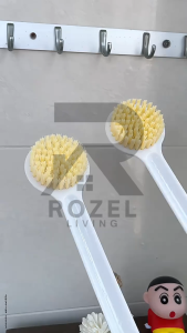 ROZEL Alat Mandi Sikat Gosok Punggung Dengan Gagang Panjang Sikat Mandi Brush Shower Puff