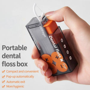 Automatic Dental Floss Storage Box Pop Up Dental Floss Dispenser With 10Pcs Flosses Dental Oral Hygiene Care Portable