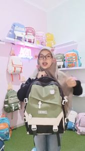 Tas Sekolah Wanita Korea Populer 2023: Backpack Perempuan & Aksesori Gratis