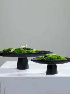 Style Eternal Moss Desktop Geometric Bonsai New Chinese Style Living Room Decorative Accessories Soft Decoration Sample Room