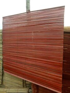 Tirai Outdoor Indoor Bambu Kulit Pelepah Sawit Lengkap Tali Dan Katrol Gulung