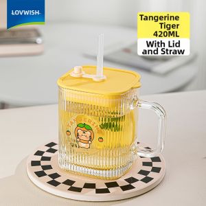 NERVISHI | High Appearance Square Glass Cup With Handle