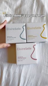 Elixire Belle Anhydrous 22% Pure Vitamin C Serum 30s Capsules Brightening Serum Faded Dark Spots + Raspberry Stem Cell Firming Glowing Skincare