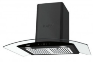 Máy hút mùi âm tủ Kaff KF TL900 inox kính đen công suất 750 m3/h thiết kế âm gọn gàng sang trọng