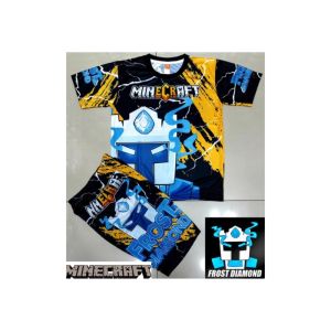 Setelan Baju Karakter Anak Laki dan Baju Anak Roblox: Baju Frost Diamond Anak yang Dapat Costum Nama Anak