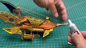 HowCat Homeric Epic Odyssey Fantasy Spaceship DIY Wooden Puzzle (S902) 3D Wooden & Paper Puzzle