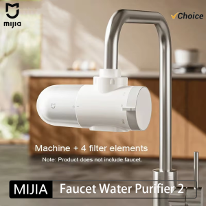 2024 New XIAOMI Mijia Faucet Water Purifier 2 Household Kitchen Tap Visible Water Filter Activated Carbon Percolator System
