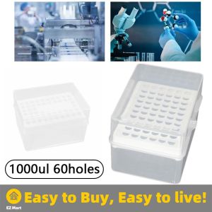 【Fast Shipping】 Plastic 1000ul 60holes Pipette Tip Holder Box Tips Storage Box Pipette Holder Laboratory Supplies Pipette-Tip-Box