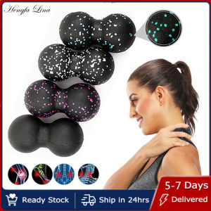 Hengfa Lina Yoga Massage Roller Ball Peanut Double Lacrosse Spiky Fasciitis Balls Back Ball For Plantar Relief Mobility Myofascial Pain