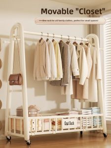 youqin | Standing Clothes and Hat Rack Easy to Use for Home