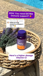 Dr. Daily Vitamin C 800mg + Berberine 500mg (50%) for Immunity Blood Sugar Balance and Daily Wellness