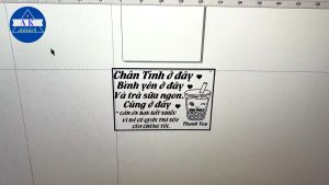 Bản gỗ khắc nội dung treo cho quán trà sữa ...kích thước 28cm x 18cm...