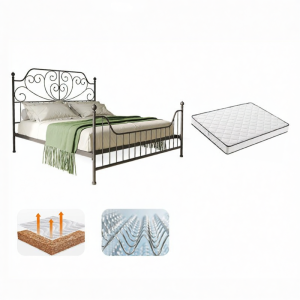 DMX | Vintage Style Double Bed High-Quality Space Saving