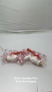 Keran Air Taman Dapur Anti Karat Engkol Jumbo 1/2 inch PVC Drat Kuningan