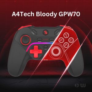 A4Tech Bloody GPW70 Sports Black/White Multi-Platform Wireless and USB Gaming Controller