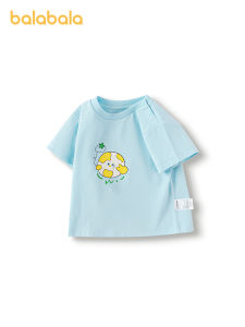 balabala Infant T-Shirt Baby Top Girl Clothing Boy Short Sleeve 2025 New Summer Trendy Cute